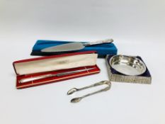 SILVER HANDLED CAKE SLICE (BOXED), SILVER HANDLED LETTER OPENER,