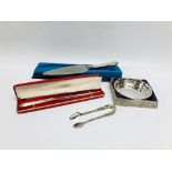 SILVER HANDLED CAKE SLICE (BOXED), SILVER HANDLED LETTER OPENER,