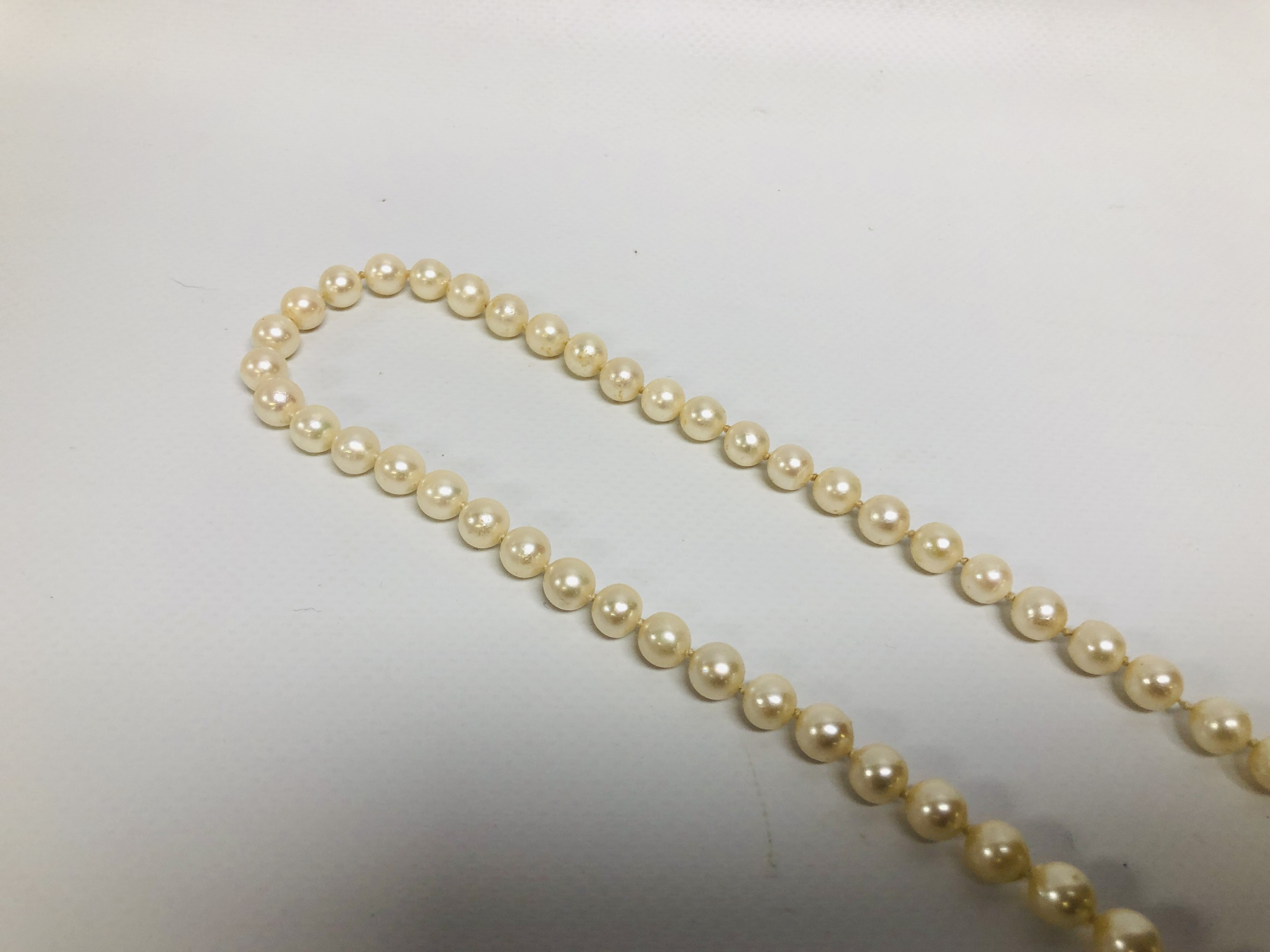 SINGLE STRAND PEARL NECKLACE IN WINSOR BISHOP PRESENTATION BOX L 80CM - Image 5 of 5