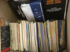 BOX WITH BROOKE BOND SETS IN ALBUMS, SEVERAL CANADIAN SETS,