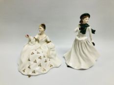 COALPORT FIGURINE "LADIES OF FASHION WINTER STROLL" 12 / 88 WITH BOX