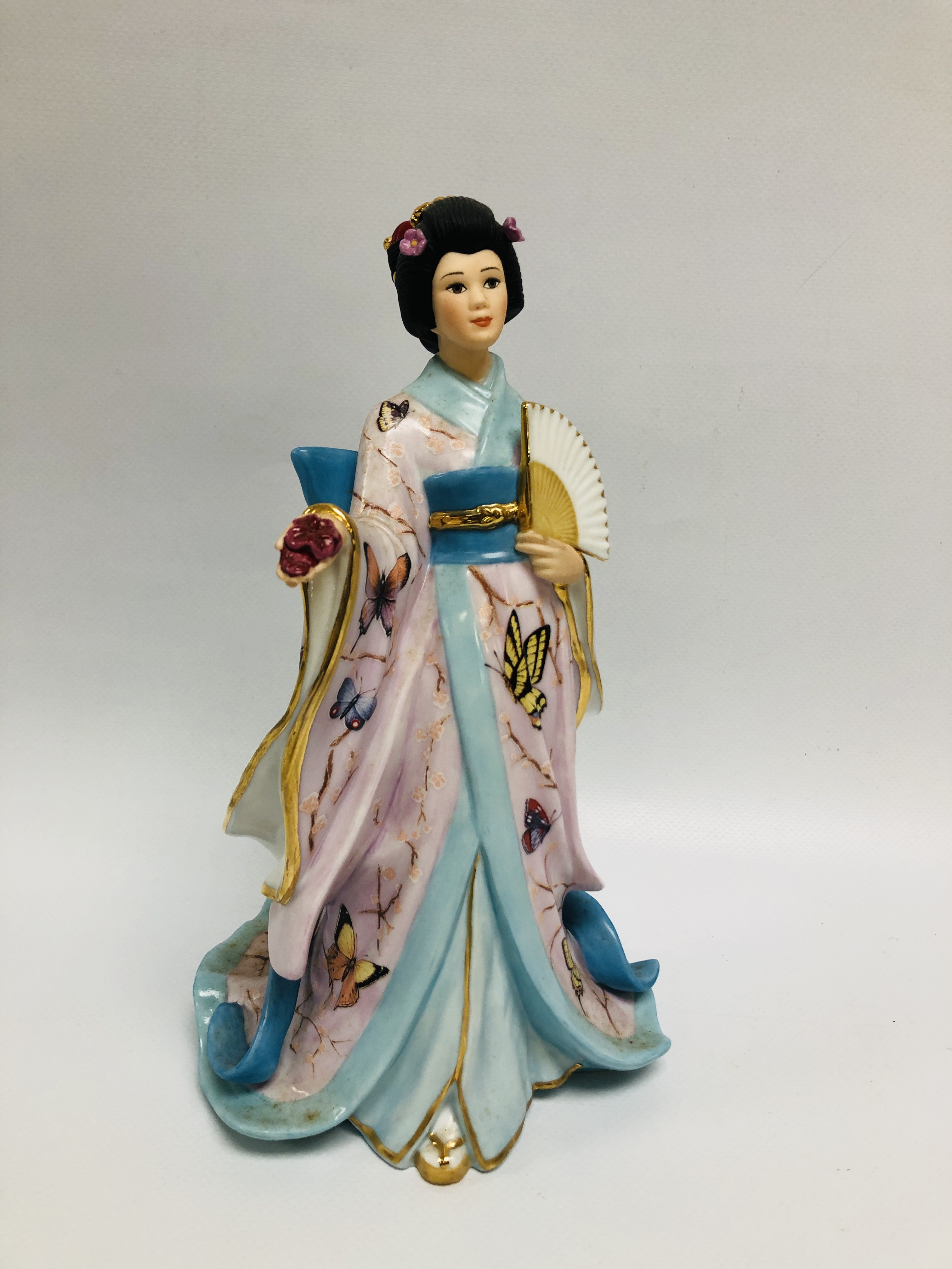 4 X DANBURY MINT COLLECTOR'S FIGURES TO INCLUDE 3 FROM THE LENA LIU COLLECTION (ROSE PRINCESS, - Image 9 of 12
