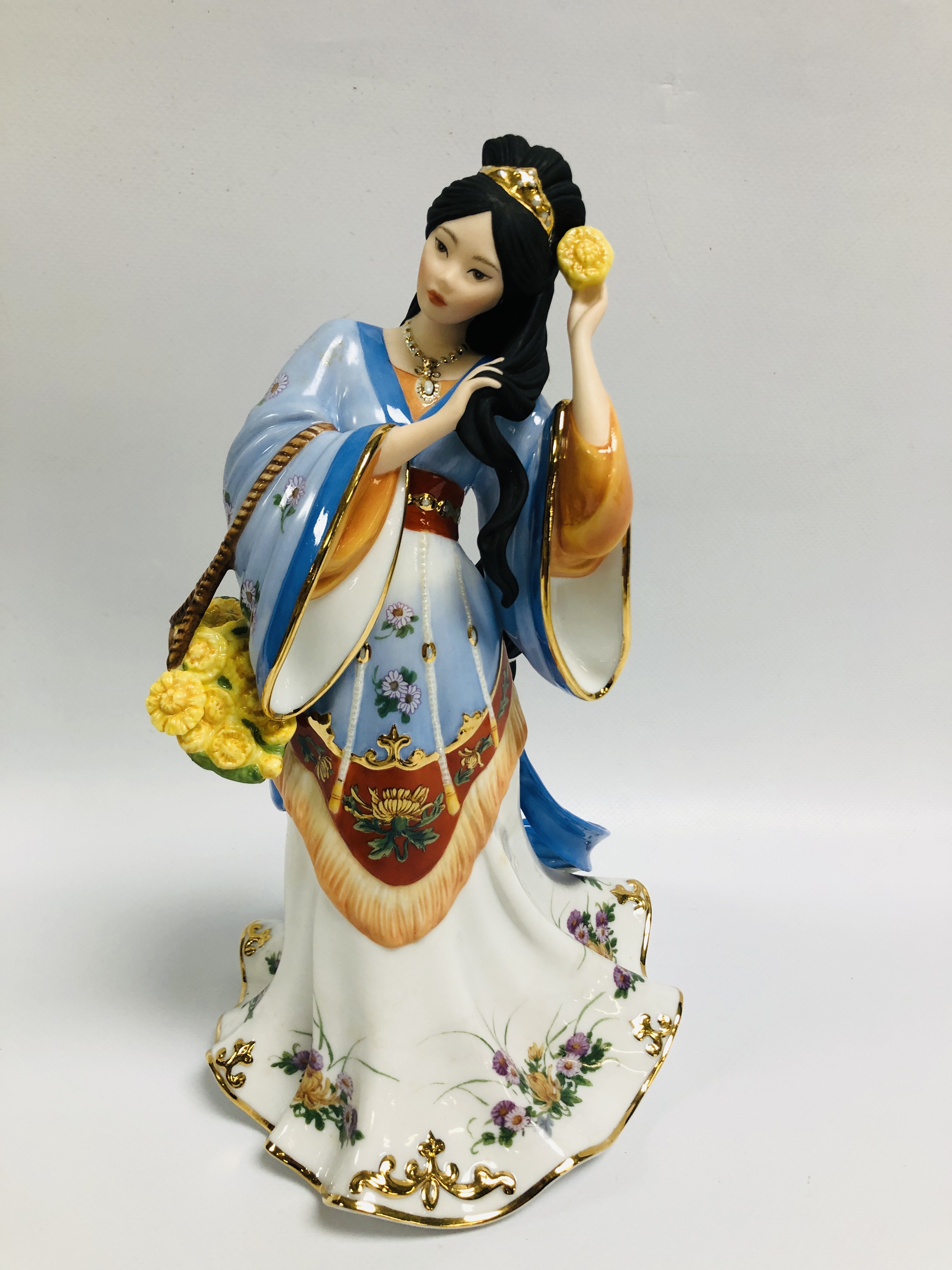 4 X DANBURY MINT COLLECTOR'S FIGURES TO INCLUDE 3 FROM THE LENA LIU COLLECTION (ROSE PRINCESS, - Image 2 of 12