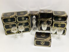 COLLECTION OF EDINBURGH DRINKING GLASSES COMPRISING 12 IONA TALL HOCK 81060 GLASSES,
