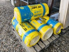 4 X ROLLS OF ISOVER 75MM PARTY INSULATION