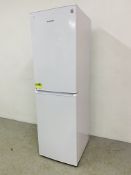 A DAEWOO UPRIGHT FRIDGE FREEZER - SOLD AS SEEN