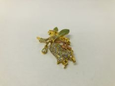 "KIRKS FOLLY" ENAMELLED FAIRY BROOCH