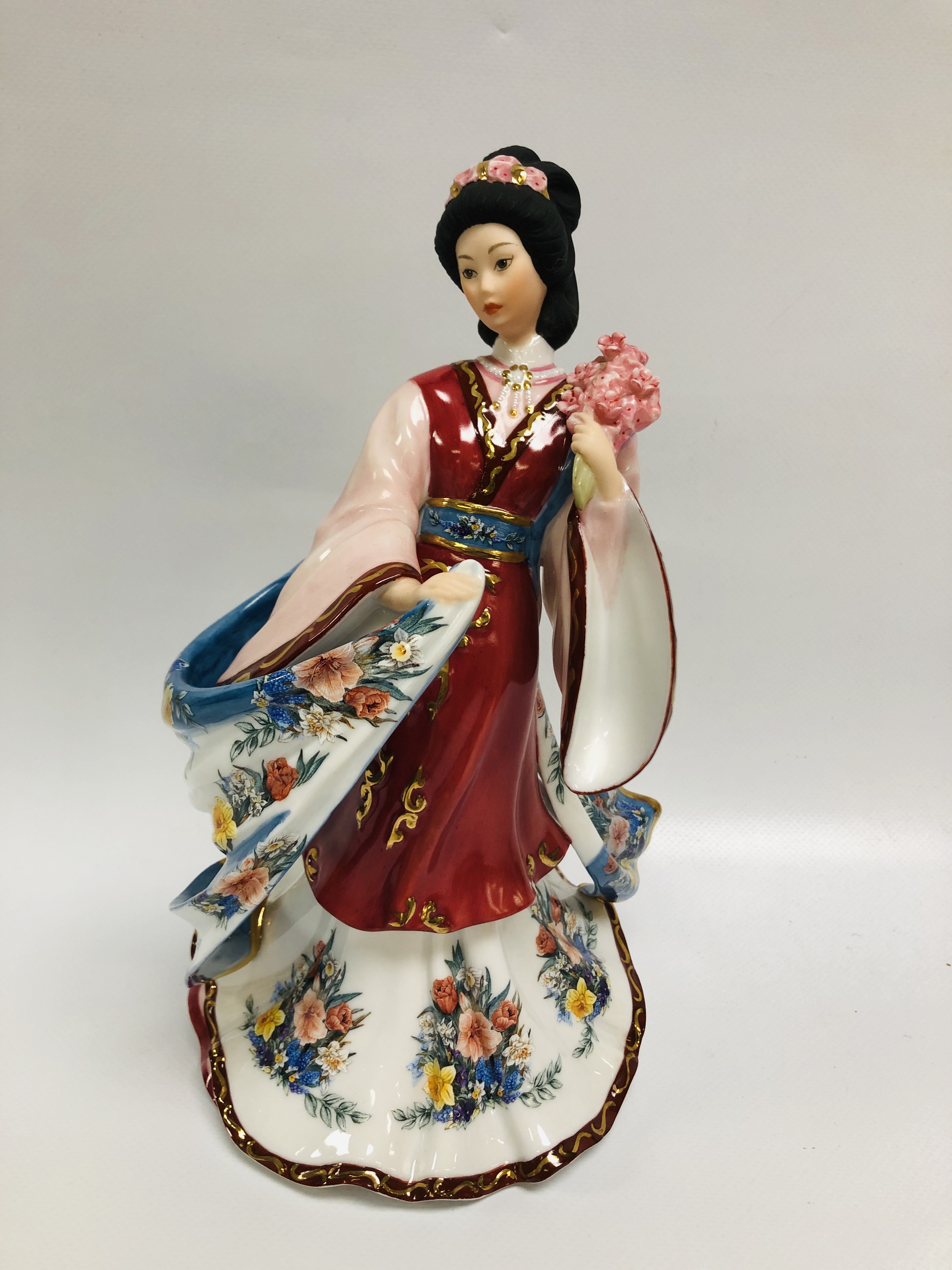 4 X DANBURY MINT COLLECTOR'S FIGURES TO INCLUDE 3 FROM THE LENA LIU COLLECTION (ROSE PRINCESS, - Image 7 of 12