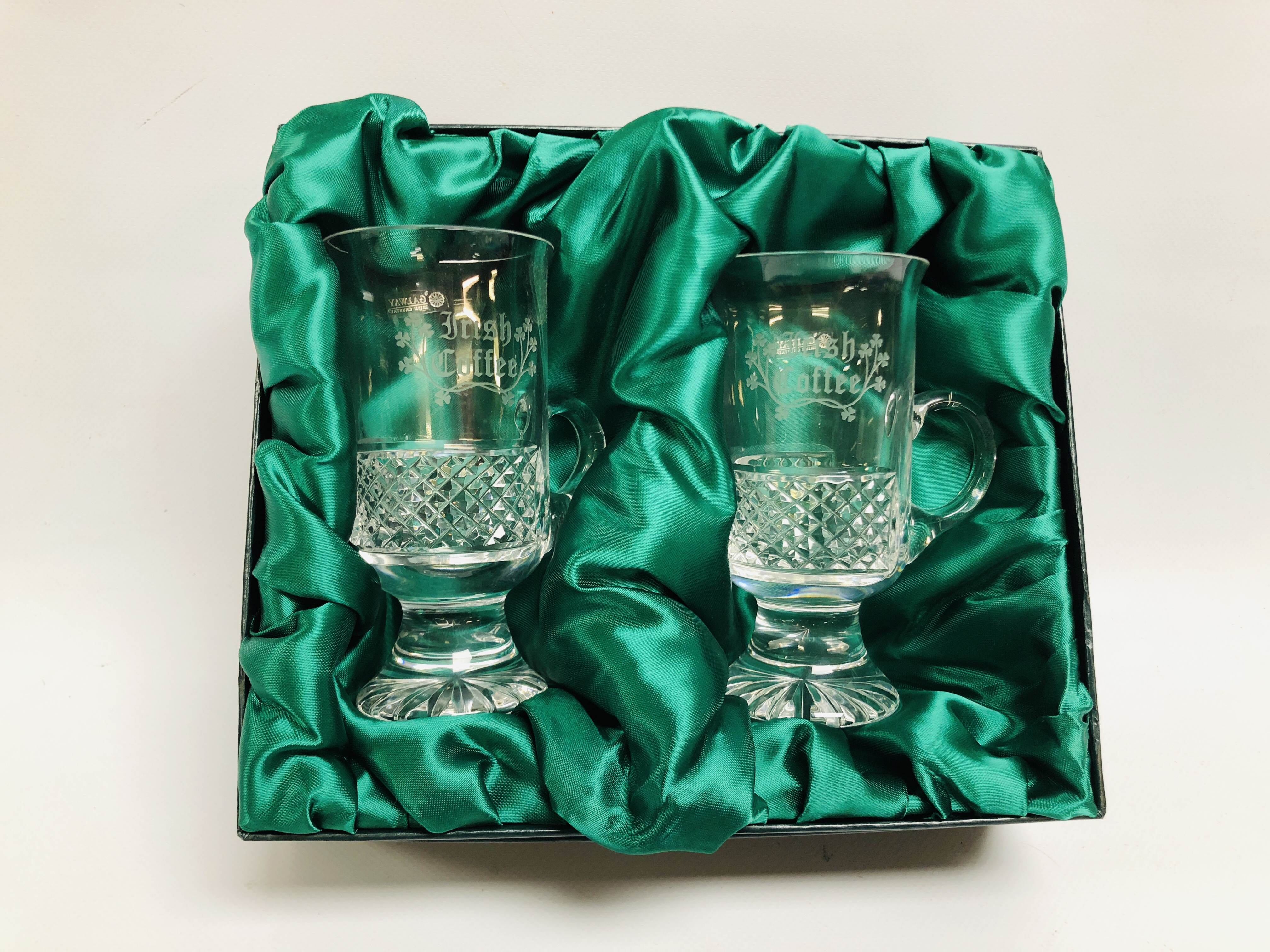 COLLECTION OF BOXED GLASS TO INCLUDE PAIR OF GALWAY IRISH CRYSTAL COFFEE GLASSES, - Image 10 of 14