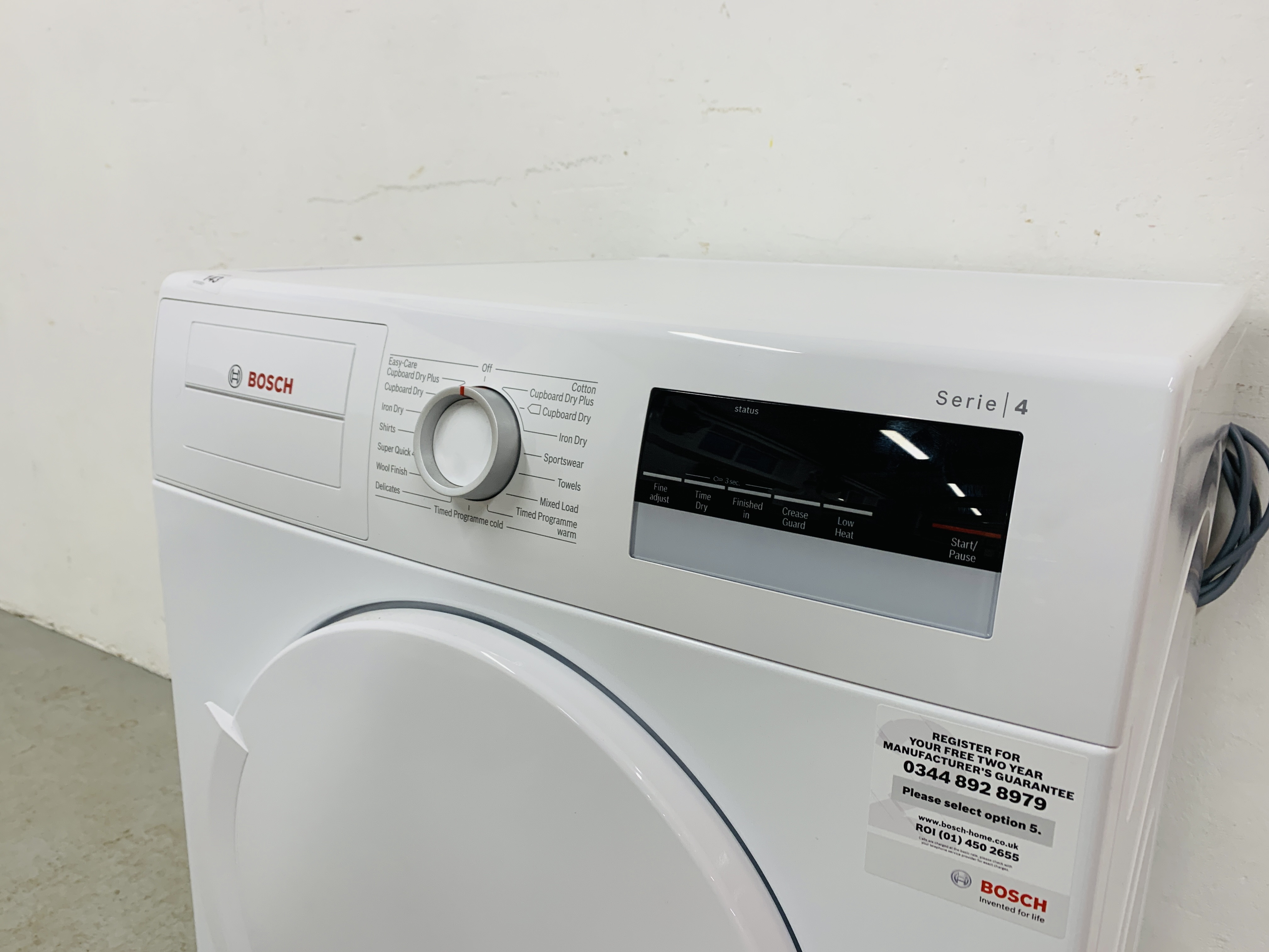 A BOSCH SERIES 4 TUMBLE DRYER - SOLD AS SEEN - Image 2 of 6
