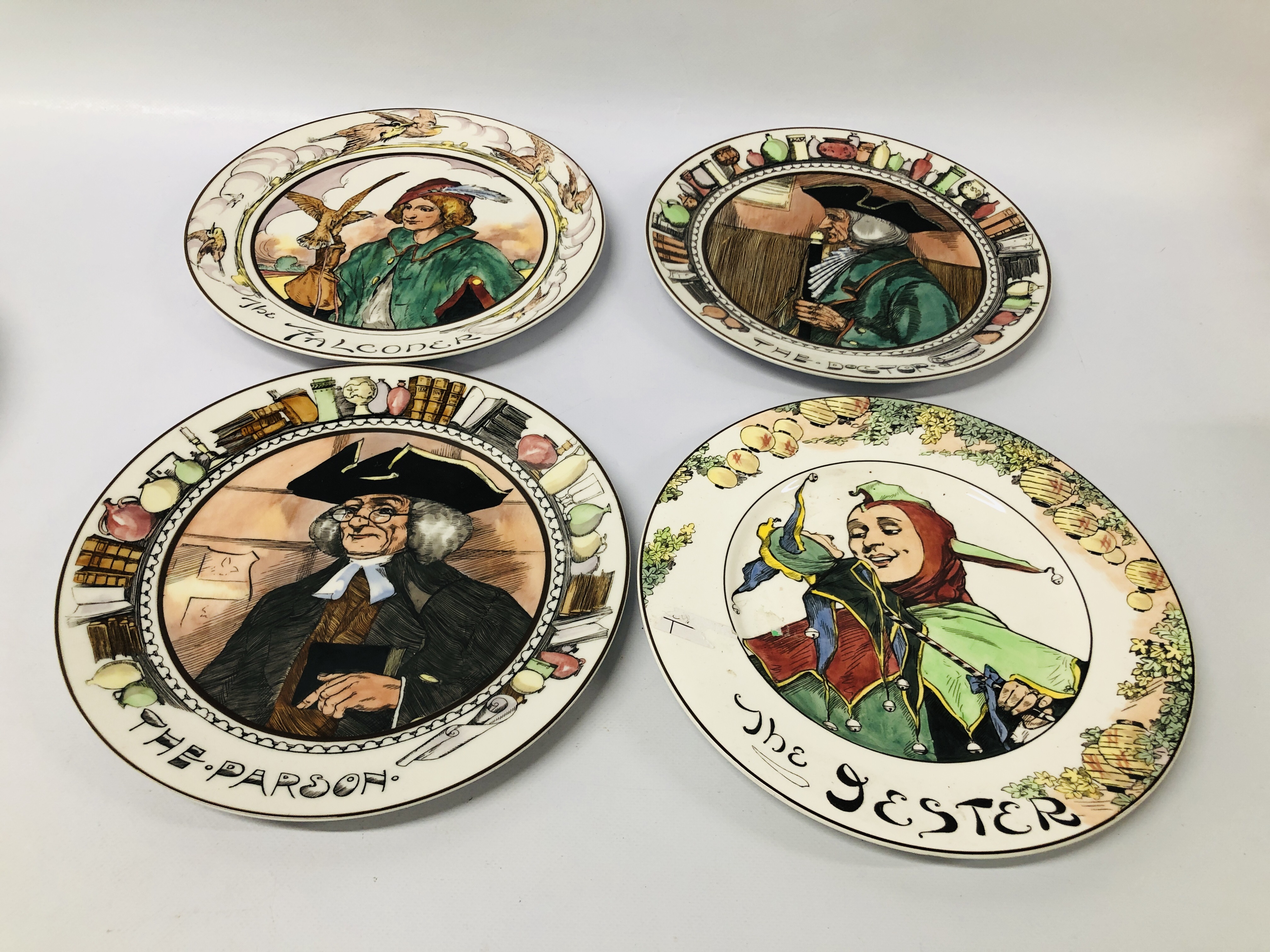 8 X ROYAL DOULTON COLLECTORS PLATES - THE ADMIRAL, THE HUNTING MAN, THE QUIRE, THE MAYOR, - Image 6 of 7