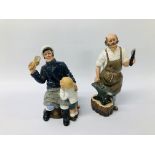 2 X ROYAL DOULTON FIGURES "THE BLACKSMITH" HN 2782 & "SONG OF THE SEA" HN 2729