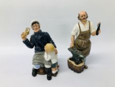 2 X ROYAL DOULTON FIGURES "THE BLACKSMITH" HN 2782 & "SONG OF THE SEA" HN 2729