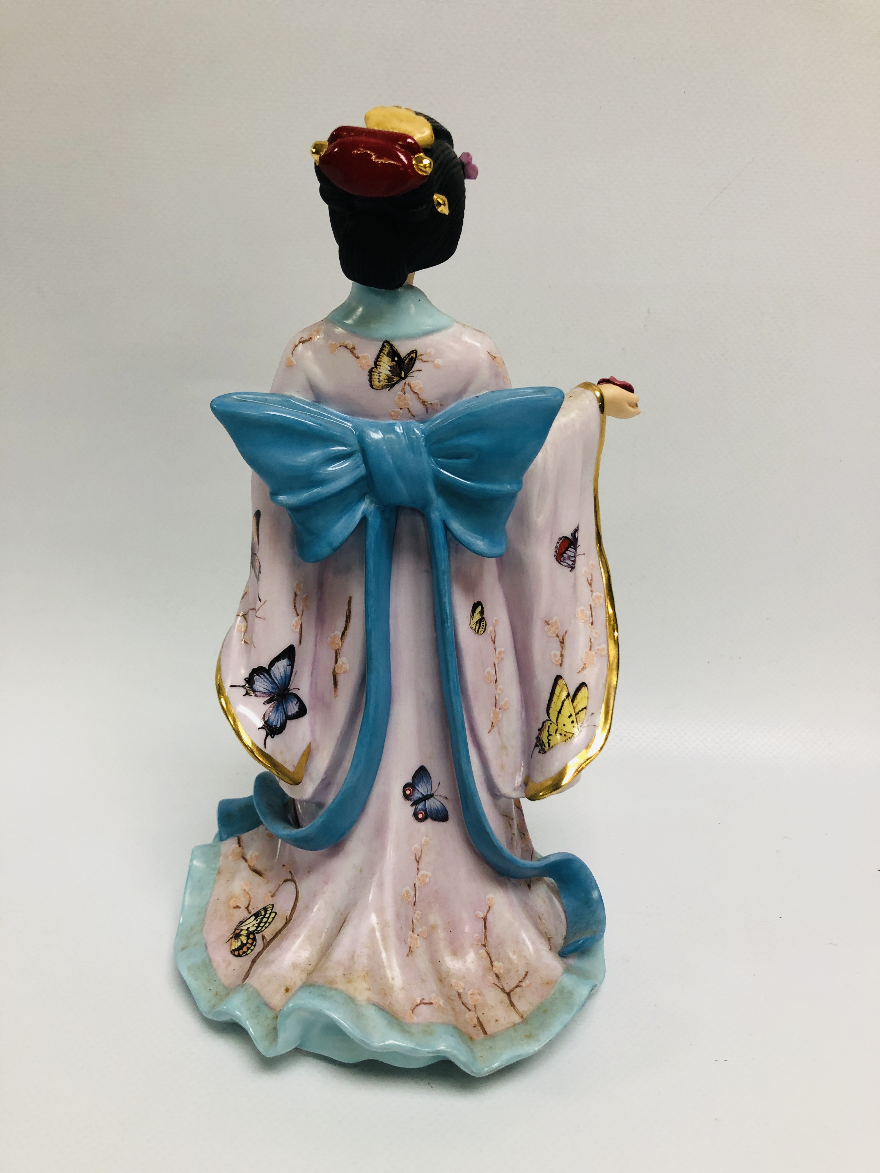 4 X DANBURY MINT COLLECTOR'S FIGURES TO INCLUDE 3 FROM THE LENA LIU COLLECTION (ROSE PRINCESS, - Image 10 of 12