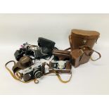 A COLLECTION OF CAMERA AND OPTIC EQUIPMENT TO INCLUDE CANON NO.