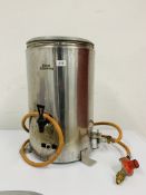 A STAINLESS STEEL DEAN CATERING GAS WATER BOILER