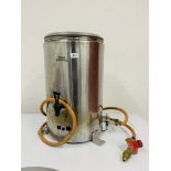 A STAINLESS STEEL DEAN CATERING GAS WATER BOILER