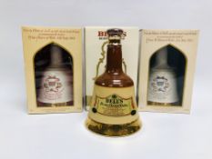 3 X WADE WHISKY BELLS TO INCLUDE 2 COMMEMORATIVE - ALL IN ORIGINAL BOXES