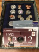 BOX OF COINS INCLUDING GB 1979 PROOF SET, ROYAL MINT 2009 BOBBY ROBSON COMMEMORATIVE MEDAL,