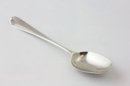 A SINGLE PICTURE BACK TEASPOON ENGRAVED WITH MONOGRAM A M