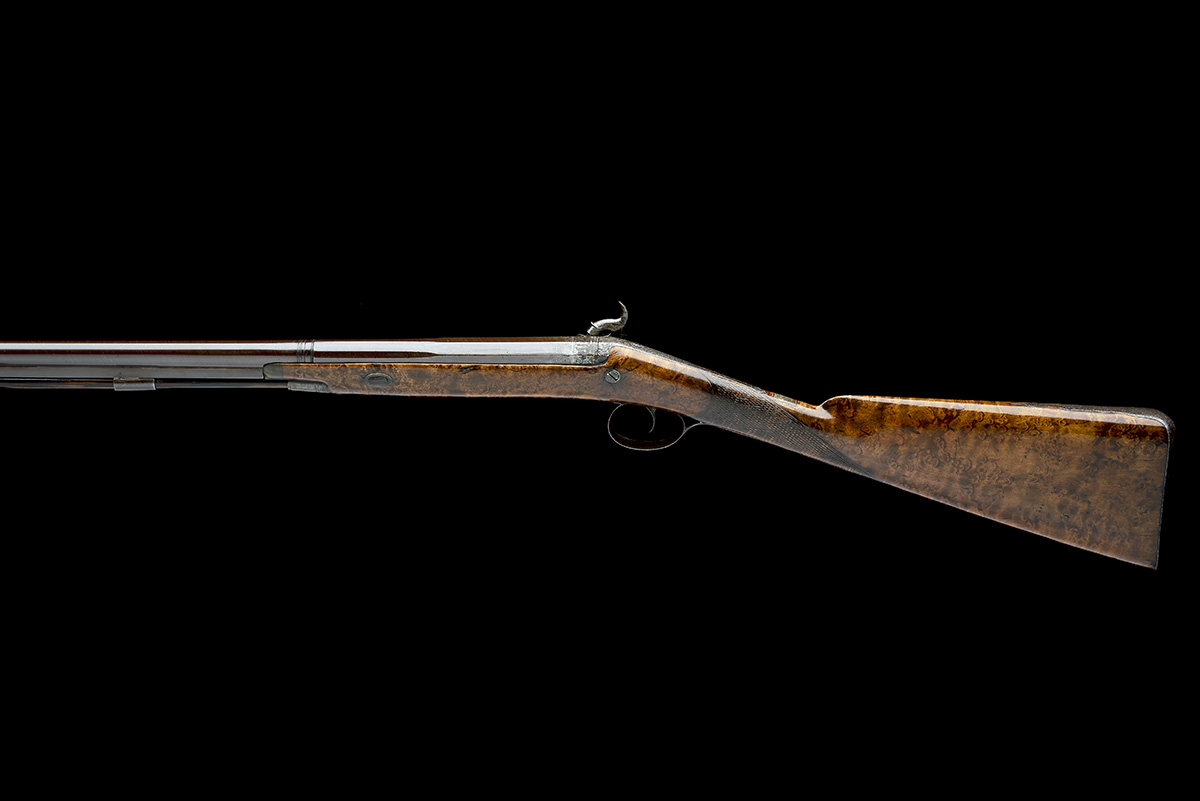 A 25-BORE PERCUSSION SINGLE-BARRELLED SPORTING-GUN FOR A BOY, UNSIGNED, no visible serial number, - Image 2 of 8