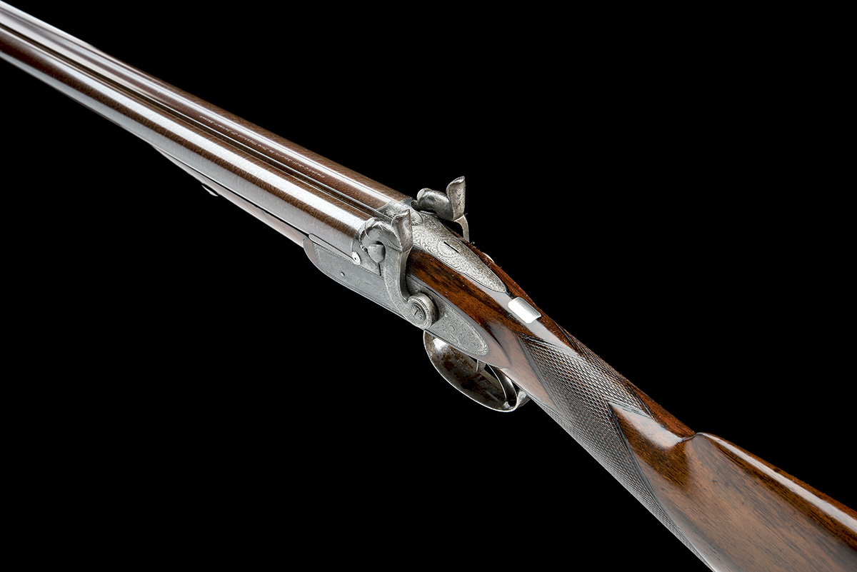 G & J DEAN, LONDON A FINE 16-BORE PERCUSSION DOUBLE-BARRELLED SPORTING-GUN, serial no. 6201, circa - Image 8 of 8