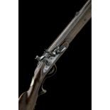A .650 FLINTLOCK SPORTING-RIFLE SIGNED INNES, no visible serial number, circa 1780 and of jager