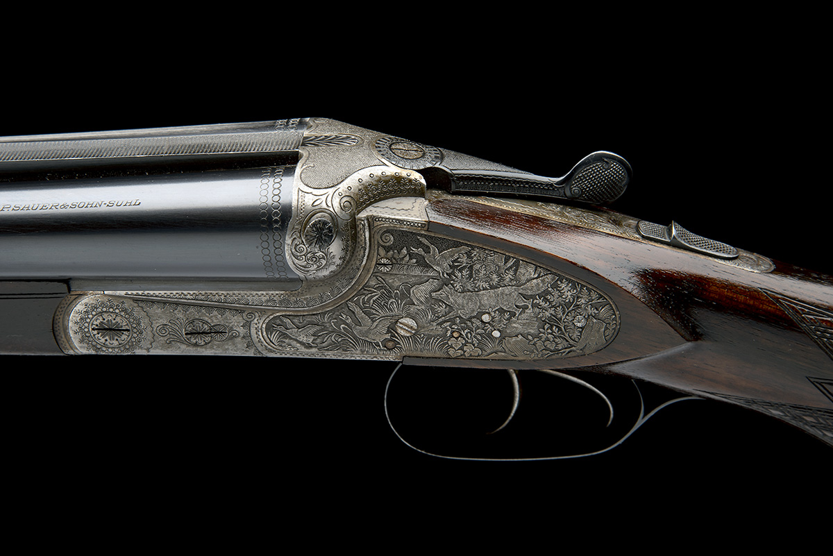 J. P. SAUER & SOHN A 12-BORE SIDELOCK EJECTOR, serial no. 449354, for 1966, 28 3/8in. (72cm) nitro - Image 8 of 9