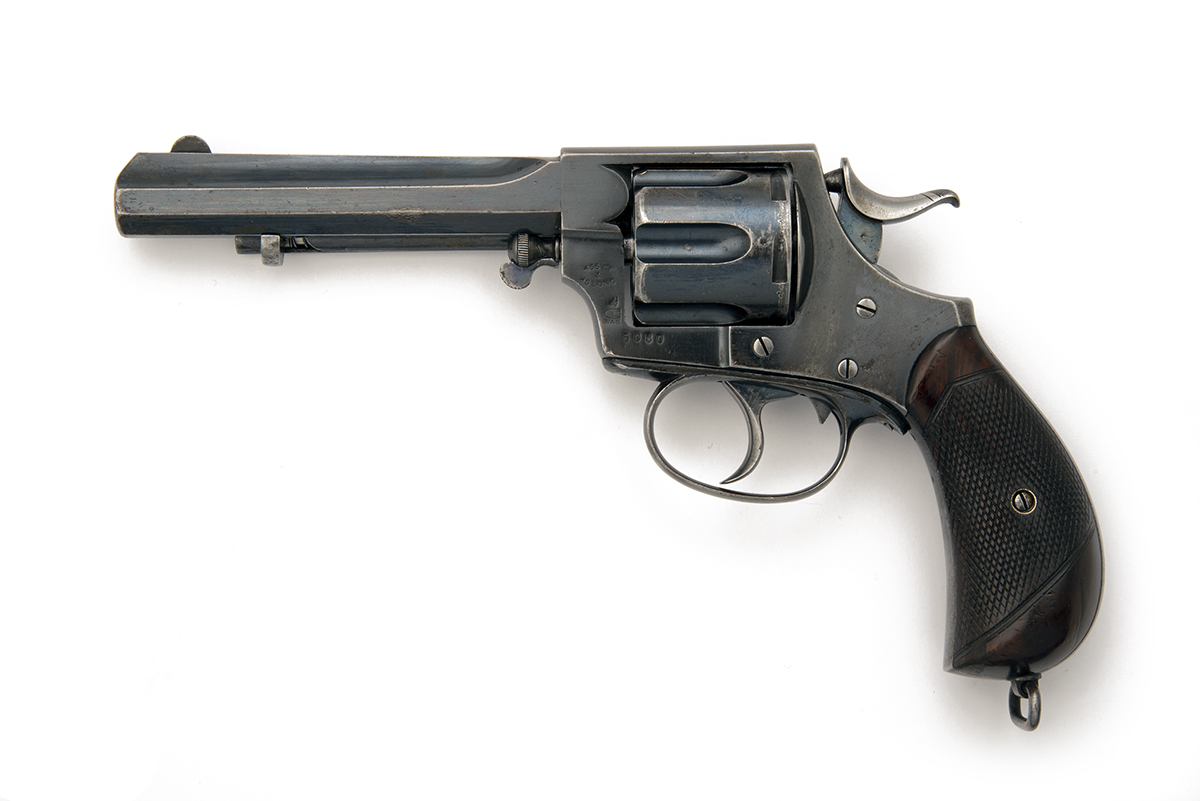 WEBLEY, BIRMINGHAM A CASED .455 DOUBLE-ACTION REVOLVER, MODEL 'WEBLEY'S No.5 EXPRESS', serial no. - Image 3 of 3