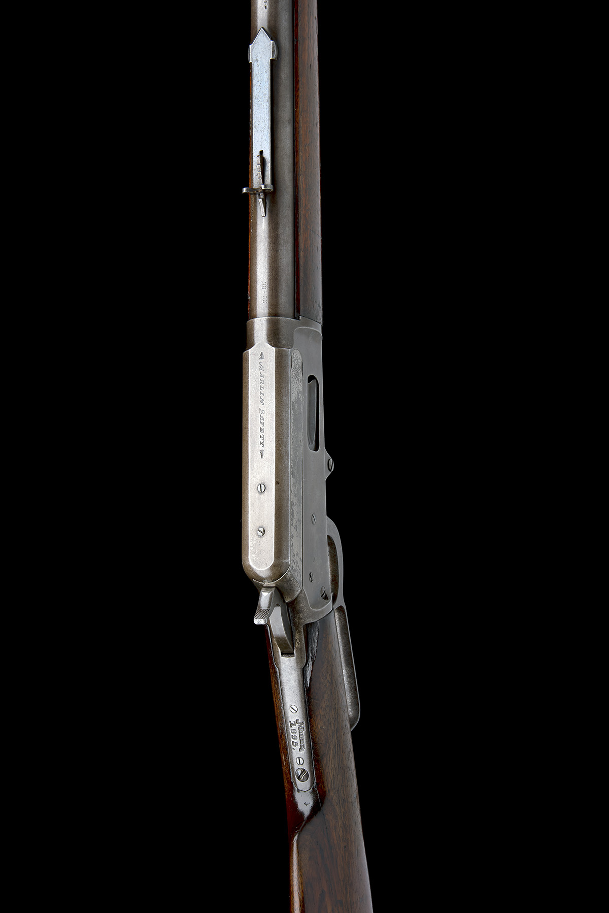MARLIN, USA A SCARCE .38-56 (WCF) LEVER-ACTION SPORTING-RIFLE, MODEL '1895 SAFETY', serial no. - Image 6 of 8