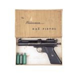 CHALLENGER ARMS, USA A SCARCE BOXED .22 CO2-POWERED AIR-PISTOL, MODEL 'PLAINSMAN', no visible serial