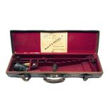 COGSWELL & HARRISON A LEATHER SMALL-BORE SINGLE GUNCASE, fitted for 26in. barrels (could adapt to 27