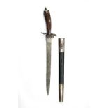 A GERMAN PRE WORLD WAR TWO NATIONAL HUNTING ASSOCIATION TYPE KNIFE, STANDARD MODEL, UNSIGNED,