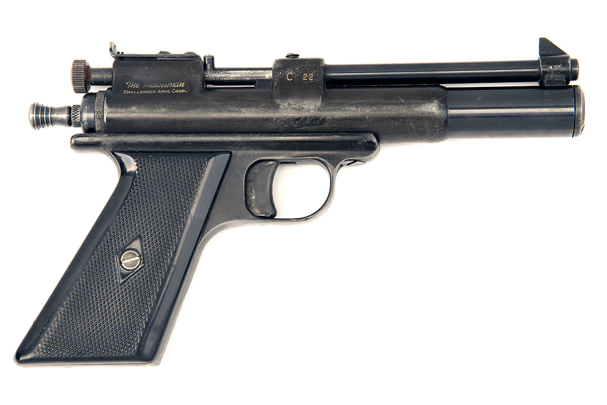 CHALLENGER ARMS, USA A SCARCE BOXED .22 CO2-POWERED AIR-PISTOL, MODEL 'PLAINSMAN', no visible serial - Image 3 of 3