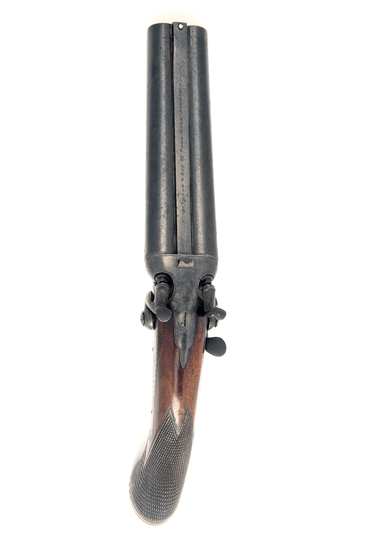 WILKINSON & SON, LONDON A .577 (SNIDER) DOUBLE-BARRELLED HOWDAH-PISTOL, serial no. 7990, circa 1880, - Image 3 of 3