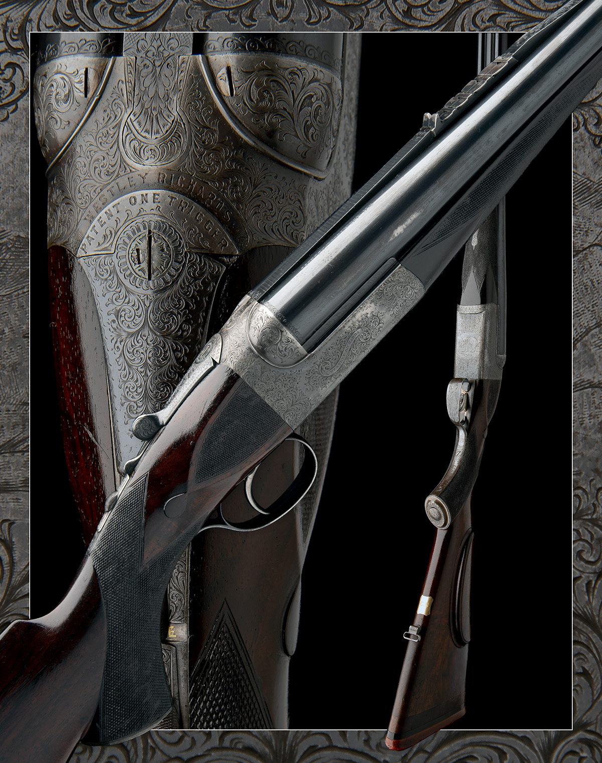 WESTLEY RICHARDS A FINE .425 MAGNUM EXPRESS SINGLE-TRIGGER 1897 PATENT DETACHABLE-LOCK EJECTOR - Image 14 of 14