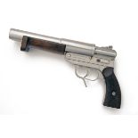 WALTHER, GERMANY A RARE 27mm KRIEGSMARINE DOUBLE-BARRELLED FLARE-PISTOL, serial no. 1131,