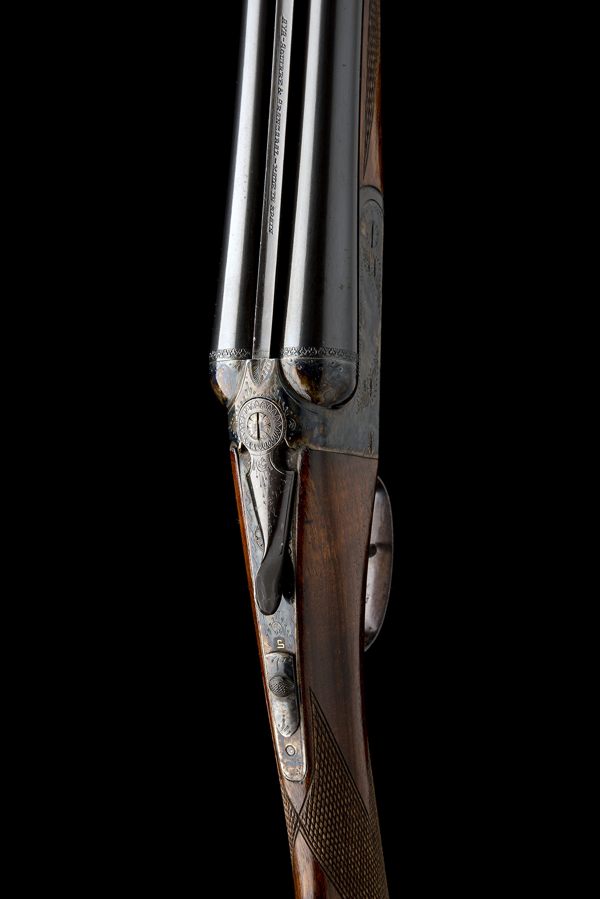 AYA A 20-BORE 'NO.4' BOXLOCK EJECTOR, serial no. 538405, dated 1980, 27in. nitro chopperlump - Image 4 of 8