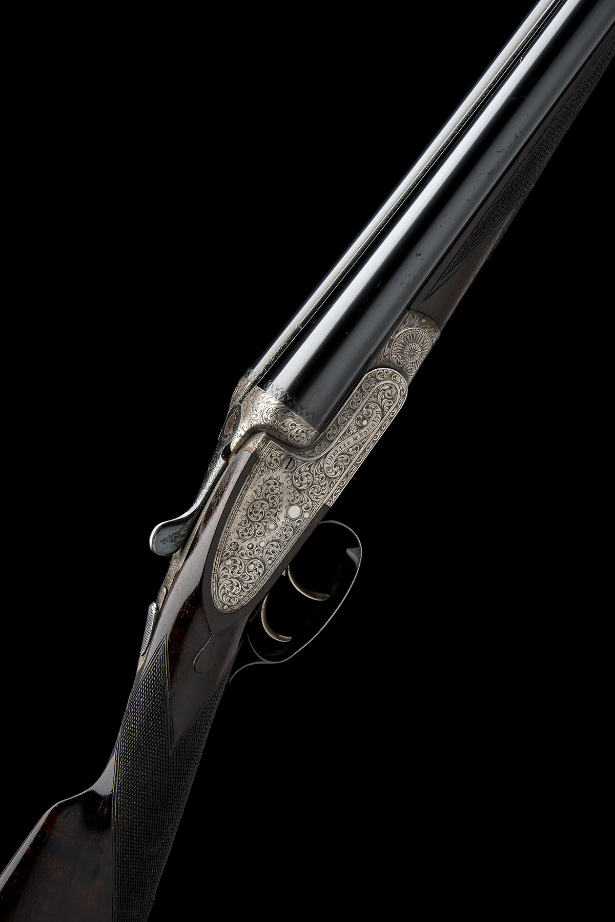 CHARLES HELLIS & SONS LTD. A 12-BORE SIDELOCK EJECTOR, serial no. 3760, circa 1932, 26in. nitro