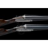 J. PURDEY & SONS A PAIR OF 12-BORE SINGLE-TRIGGER SELF-OPENING ROUNDED-BAR SIDELOCK EJECTORS, serial