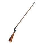 A 16-BORE PERCUSSION UNDERHAMMER WALKING-STICK SHOTGUN, no visible serial number, English circa