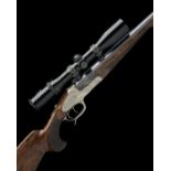H. SCHEIRING A .300 WIN. MAG. JAEGER PATENT SINGLE-BARRELLED SIDEPLATED PUSH-FORWARD UNDERLEVER
