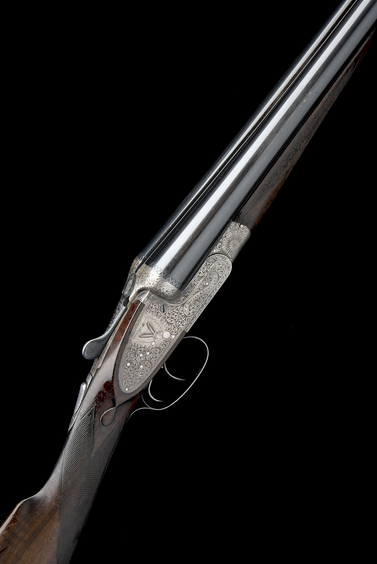 C. HELLIS & SONS A 12-BORE 'FEATHERWEIGHT' SIDELOCK EJECTOR, serial no. 3755, circa 1931, 26in.