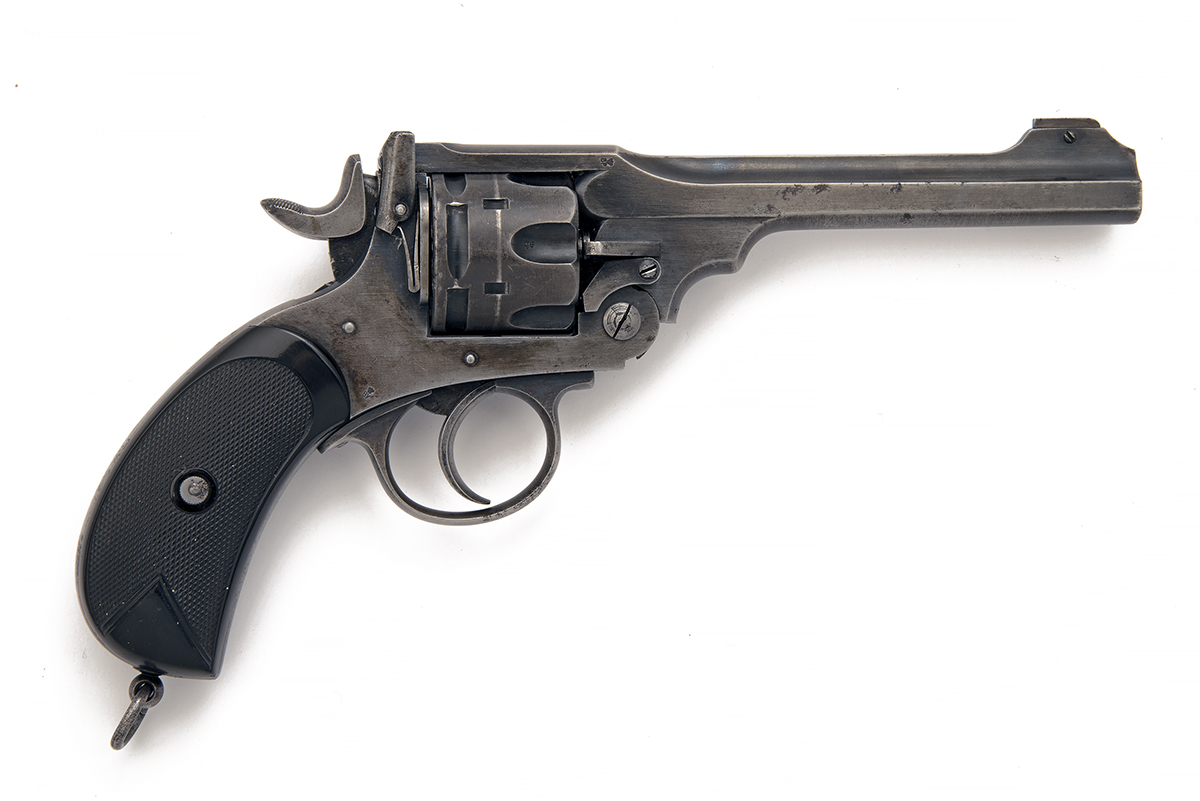 WEBLEY, BIRMINGHAM A SCARCE .455 SIX-SHOT SERVICE-REVOLVER, MODEL 'MKII 6-INCH', serial no. 59861, - Image 2 of 2