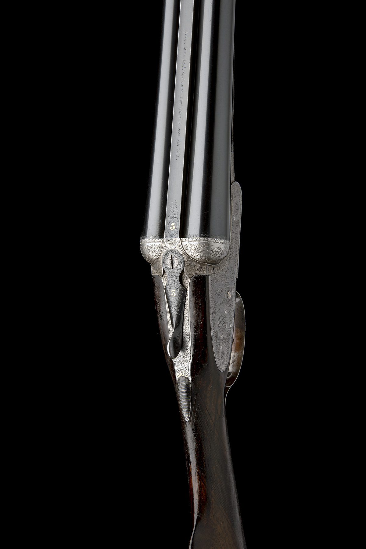 BOSS & CO. A 12-BORE EASY-OPENING SIDELOCK EJECTOR, serial no. 4854, for 1901, 28in. nitro - Image 4 of 8