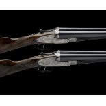 CHARLES LANCASTER A PAIR OF 12-BORE 'TWELVE-TWENTY' W. BAKER 1913 PATENT ASSISTED-OPENING SIDELOCK