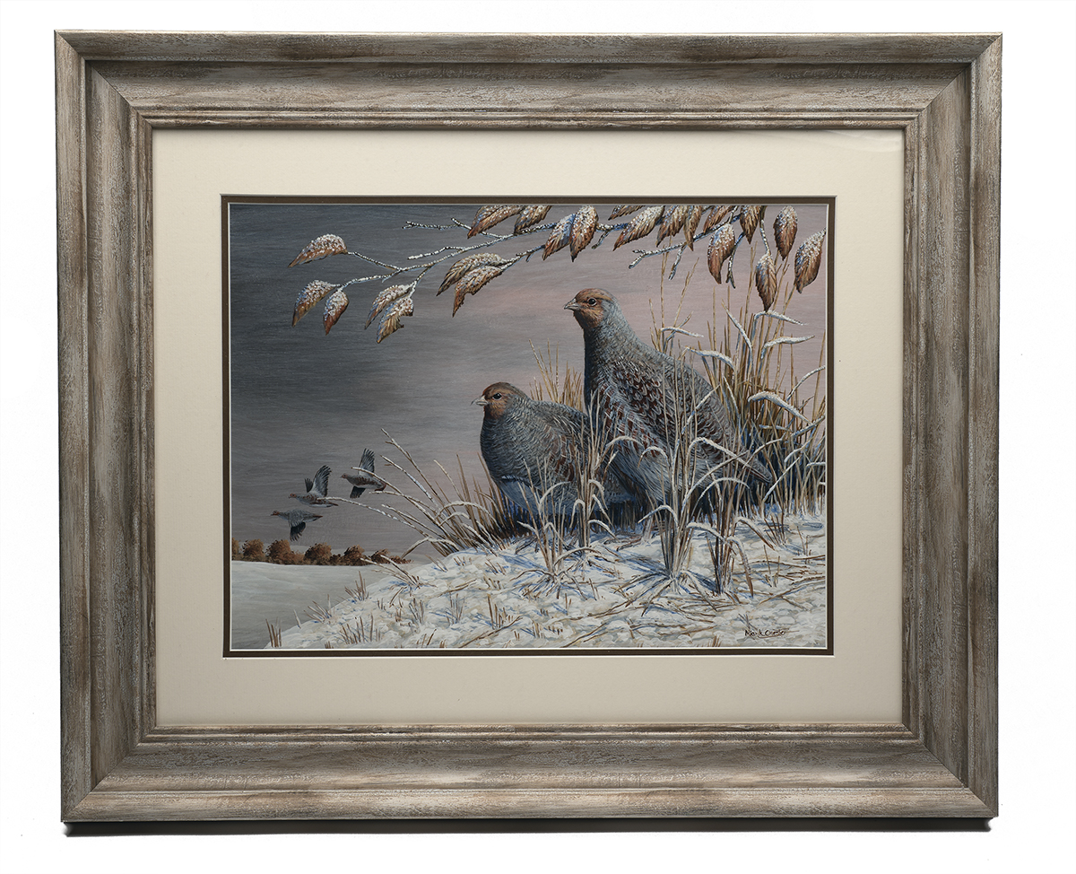 MARK CHESTER (F.W.A.S.) 'WINTER EVENING', an original painting, signed by the artist, showing a