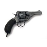 WEBLEY FOR HENRY ATKIN, LONDON A .455 SIX-SHOT REVOLVER, MODEL 'MKIV', serial no. 82466, circa 1900,