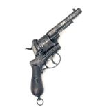 A .44 PINFIRE REVOLVER, UNSIGNED, MODEL 'SYSTEM LEFAUCHEUX', serial no. 281, Almost certainly