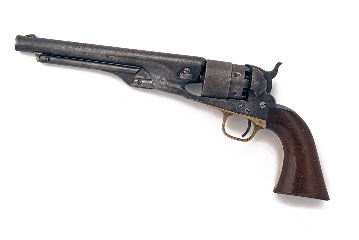 COLT, USA A .44 PERCUSSION SIX-SHOT SINGLE-ACTION REVOLVER, MODEL 'COLT'S 1860 ARMY', serial no. - Image 2 of 2